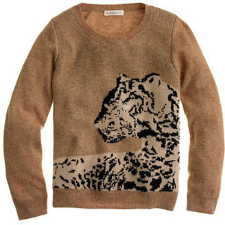 J.Crew Girls' leopard sweater