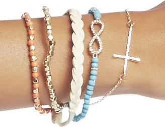 Wet Seal Infinity & Beads Friendship Bracelet Pack