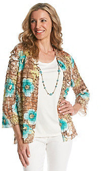 Alfred Dunner Floral Print Top