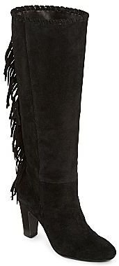 JCPenney Cosmopolitan Odessa Fringed Tall Suede Boots
