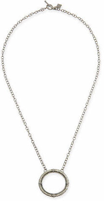 Armenta Oval Pendant Necklace with Champagne Diamonds