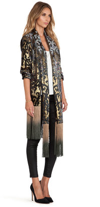 Anna Sui Shangri La Burnout Velvet Kimono