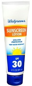 Walgreens Sunscreen Lotion SPF 30 Tube