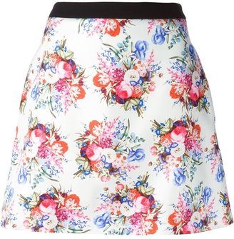 Ungaro floral A-line skirt