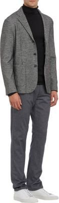 Barneys New York Tweed Three-Button Sportcoat-Grey