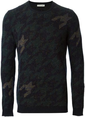 Roberto Collina houndstooth jacquard sweater