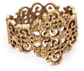 Oscar de la Renta Gold Lace Bracelet