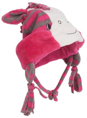 Sterntaler Pink Zebra Fleece Hat with Ears