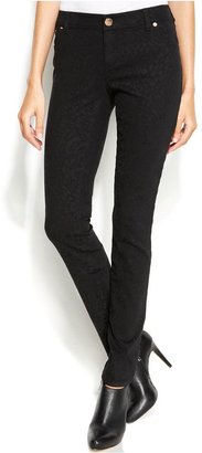 INC International Concepts Leopard-Print Skinny Jeans
