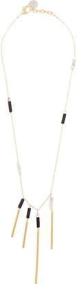 Gemma Redux Gold-plated sodalite and howlite necklace