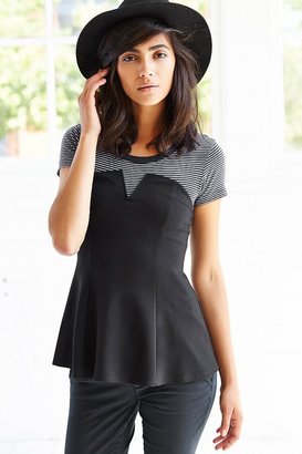 Silence & Noise Silence + Noise Strapless Tunic Top