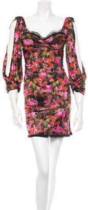 Zac Posen Floral Print Dress