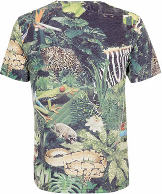 Topman Jungle Print T-Shirt