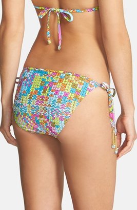 Trina Turk 'Coral Reef' Side Tie Hipster Bikini Bottoms