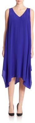 Eileen Fisher Silk Asymmetrical Dress