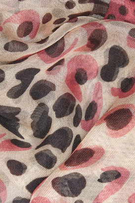 Temperley London Arielle printed modal and silk-blend scarf