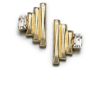 Bing Bang Sacred Geometry Pyramid Earrings/Gold