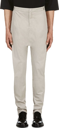 Damir Doma Grey Pull Pleated Sarouel Trousers