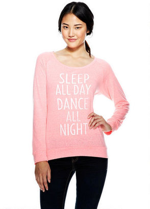 Delia's Sleep All Day Dance All Night Long-Sleeve Top