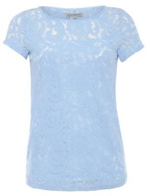 Alice & You Light blue lace layer tee