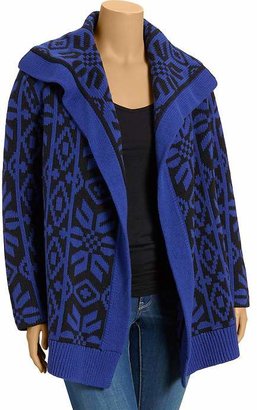 Old Navy Women's Plus Patterned Open-Front Cardis