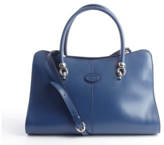 Tod's indigo leather medium 'Sella' convertible bag
