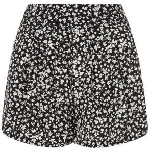 New Look Teens Black Crepe Ditsy Floral Shorts