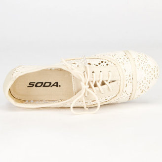 Soda Sunglasses Crochet Girls Oxford Shoes