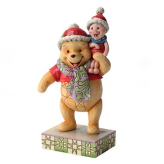 Enesco Disney Traditions Christmas Pooh and Piglet
