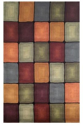 Liora Manne "Inspirations" 6100/44 Boxes Multi Area Rug, 3' 6" x 5' 6"
