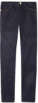 Juicy Couture Leopard flocked jean 7-14 years