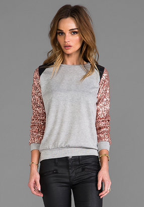 T-Bags 2073 T-Bags LosAngeles Embellished Sleeve Sweater