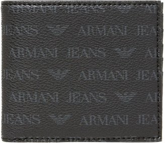 Armani Jeans All over logo billfold wallet