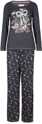 Marks and Spencer M&s Collection Birdcage Print Pyjamas