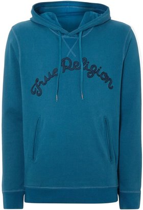 True Religion Men's Fleece lined hooded sweatshirt