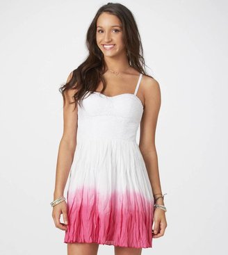 American Eagle AE Dip-Dyed Corset Dress