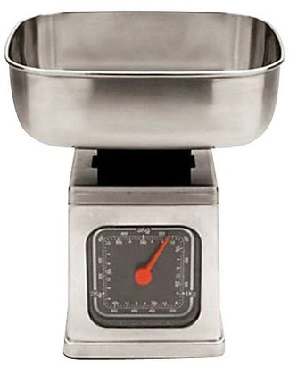 MIU France Brushed Stainless Steel Analog Kitchen Scale, 6lbs