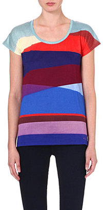 Paul Smith PAUL BY Panelled jersey t-shirt