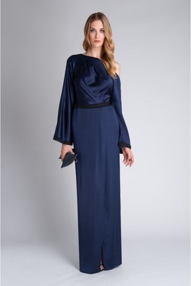 Amanda Wakeley Sayo Wrap-front Silk Gown