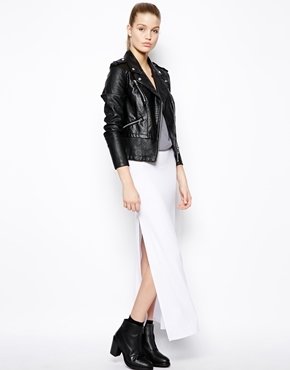 ASOS Maxi Skirt With Splits - White