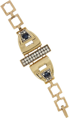 Lulu Frost Solar gold-tone crystal bracelet