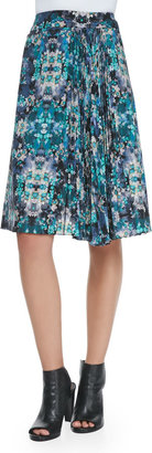 Nanette Lepore Foul Play Pleated Floral-Print Skirt