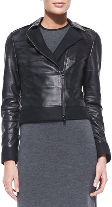 Tory Burch Lila Tiered Leather Jacket