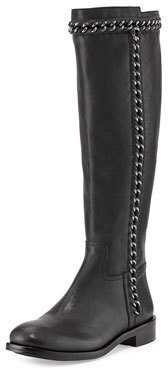 Tory Burch Bloomfield Chain-Detail Knee Boot