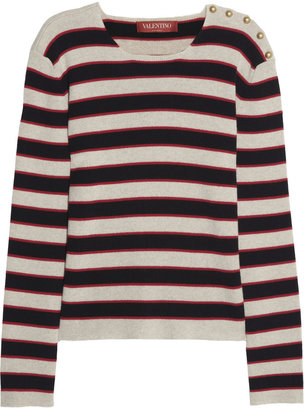 Valentino Striped cashmere sweater