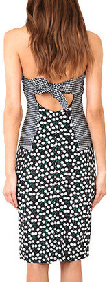 Charlotte Ronson Women's Cherry Dot Strapless Dress