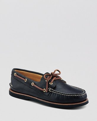 Sperry Boat Shoes - Gold A/O 2-Eye Lace Up