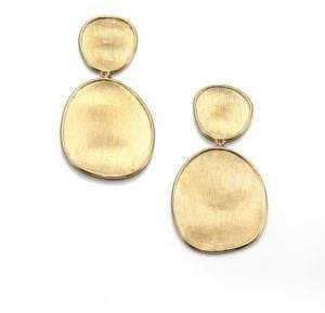 Marco Bicego Lunaria 18K Yellow Gold Double-Drop Earrings