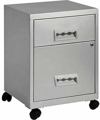 Combi Pierre Henry 2 Drawer Filing Cabinet - Silver