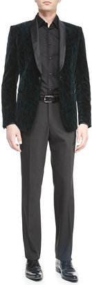 Versace Tuxedo Trousers, Black